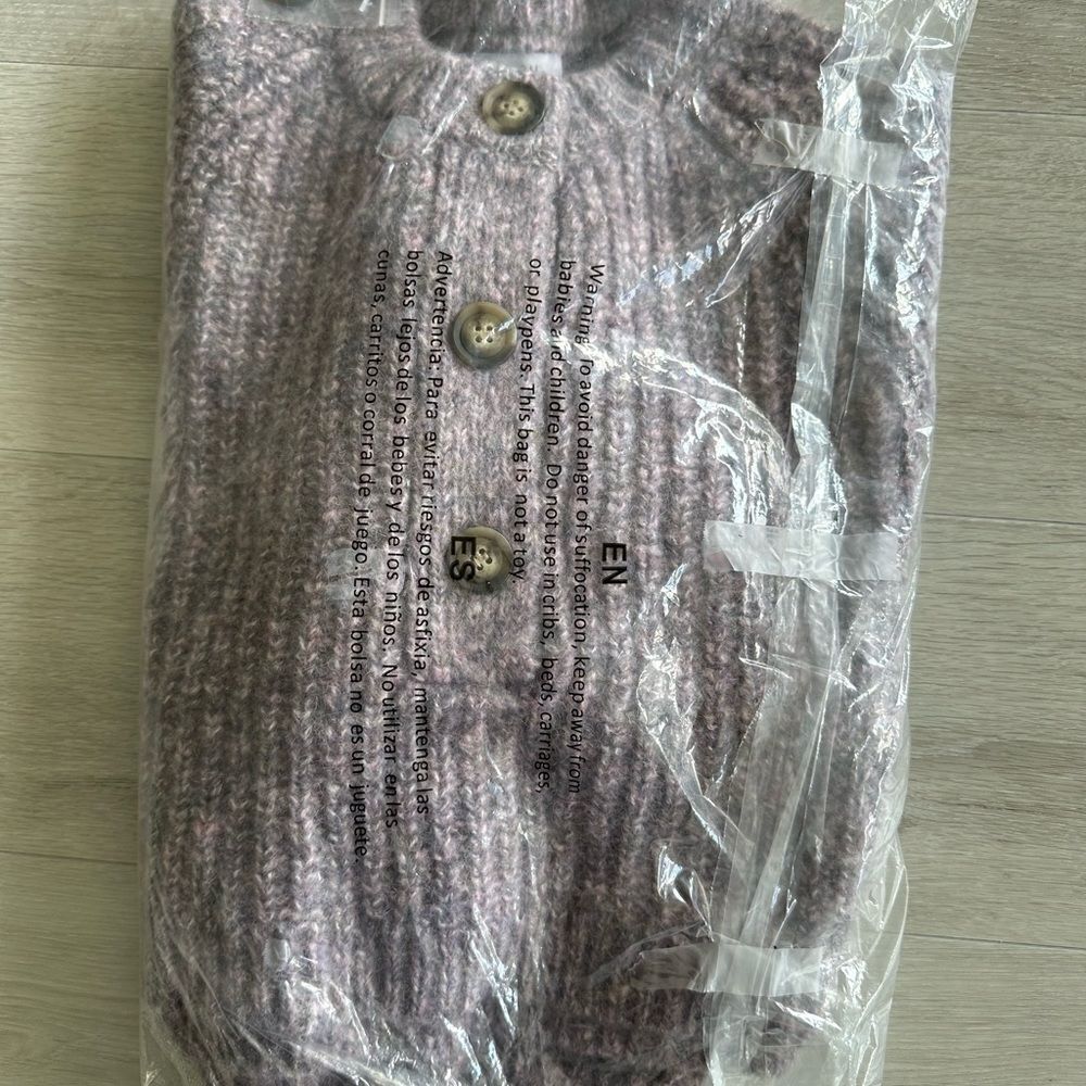 Lilou Melange Multicolor Purple Sweater size L NWT‎ in packaging - Picture 6 of 6
